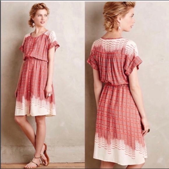 Anthropologie Dresses & Skirts - Anthro Maeve Veronica Button Shirtdress Size S HBO The Leftovers
